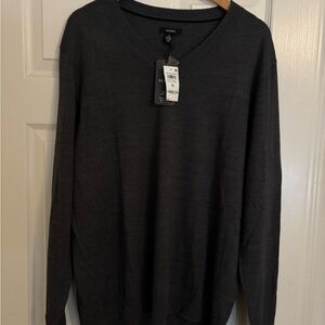 Alfani Charcoal V-Neck Sweater